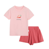 猫人猫人女童网红套装洋气儿童裤裙短袖纯棉宝宝夏装小女孩两件套潮流