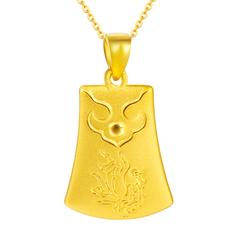 黄金码头3D硬金佛手拈花精品吊坠足金999佛坠子福禄平安节日礼物