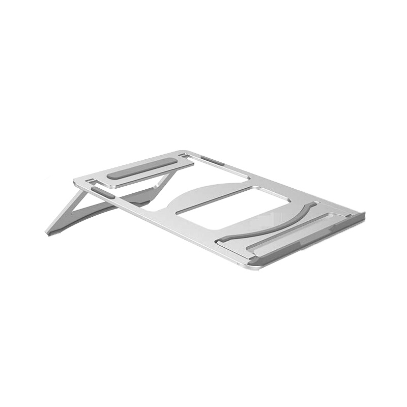 倍方(befon)铝合金笔记本支架 双调节折叠托架电脑支架散热器底座 高低可升降折叠便携式桌面架子