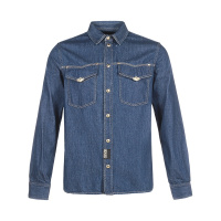 VERSACE JEANS COUTURE 范思哲 男士 棉质长袖牛仔衬衫外套B1GVA69I APU54
