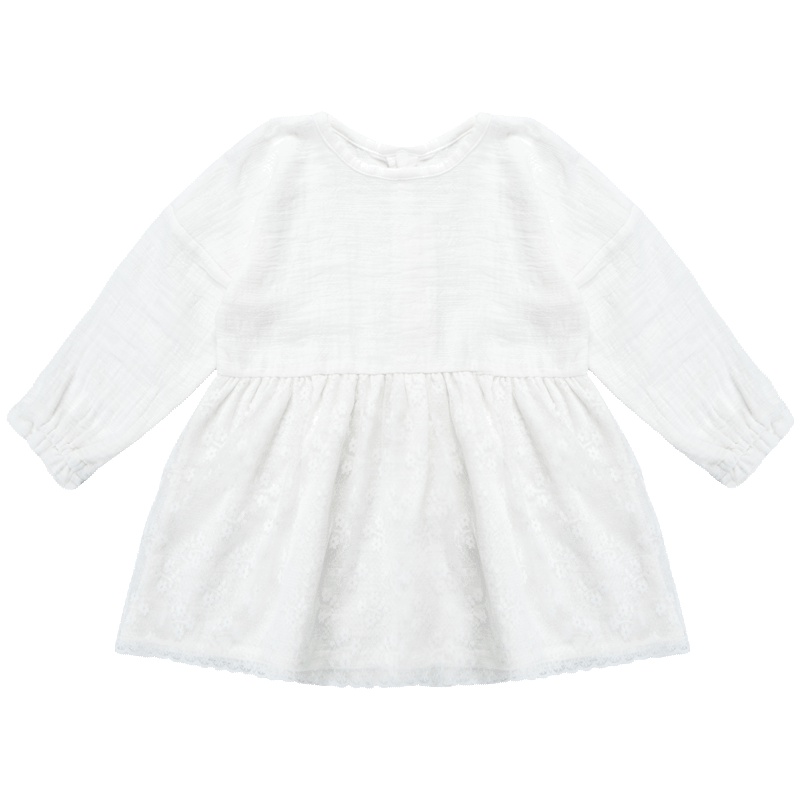 婴姿坊新款女童时尚蕾丝连衣裙 女宝宝长袖童装裙子小女孩公主裙 多色可选 80-140cm 1-8岁