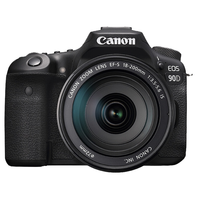 佳能(Canon) EOS 90D(18-200mm+55-250mm) 数码单反相机 双镜头套装 约3250万像素