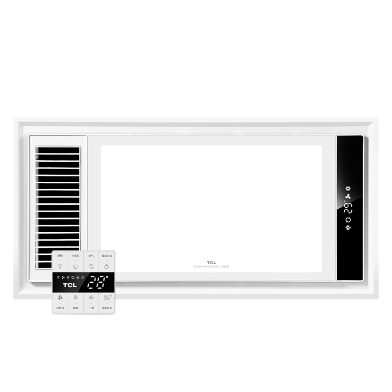 TCL集成吊顶嵌入式浴霸27Y4C/05室内加热器卫生间浴室风暖换气取暖器LED照明智能多合一暖风机智能小夜灯干燥