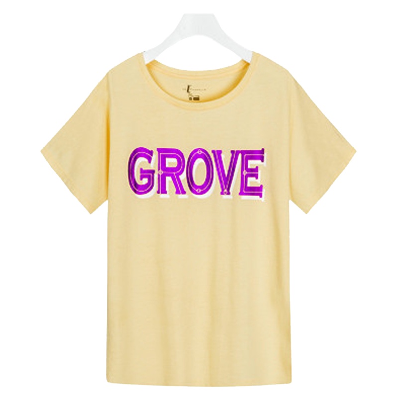 【专柜同款】拉夏贝尔夏简约大方T恤短袖字母印花bf风宽松嘻哈上衣10018043 漂白 S