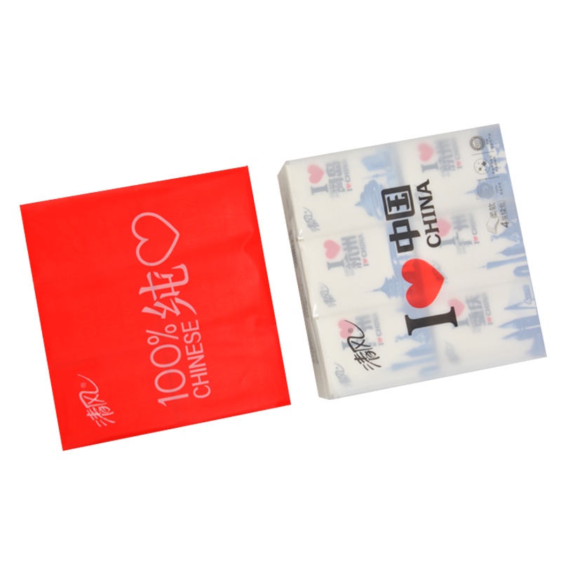 清风城市热爱系列4层7片爱国手帕纸12包/条*12条144包餐巾纸便携纸巾中国城市限量款