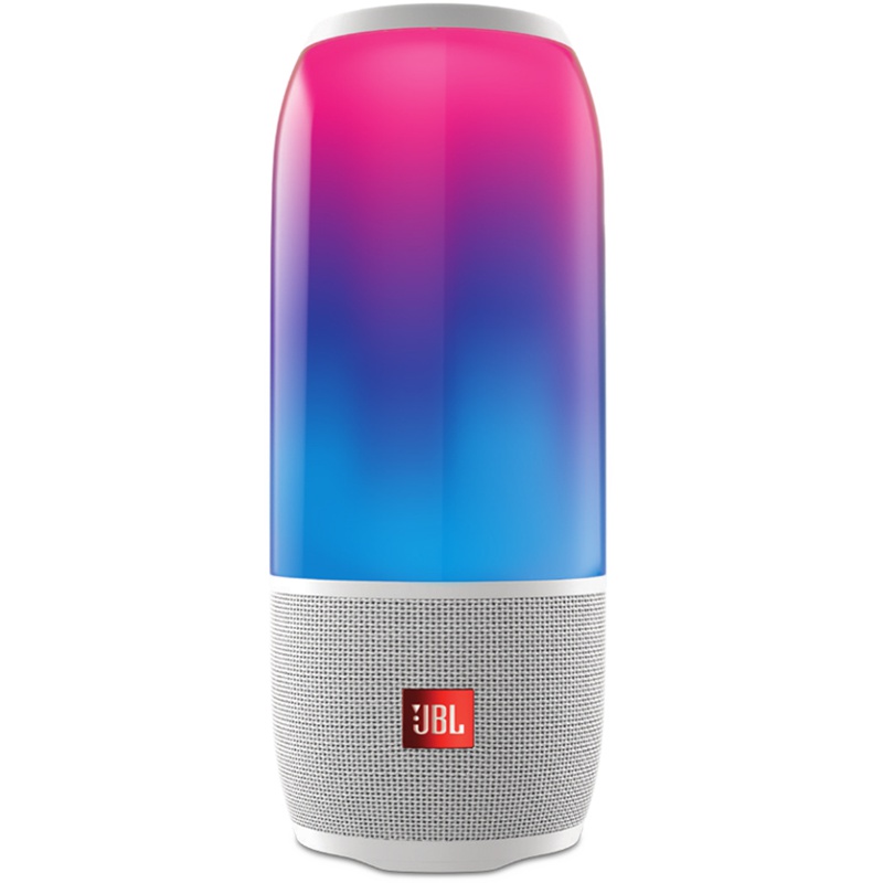 JBL Pulse3 音乐脉动3 炫彩蓝牙音箱 音响 低音炮 便携迷你音响 音箱 防水设计 珍珠白