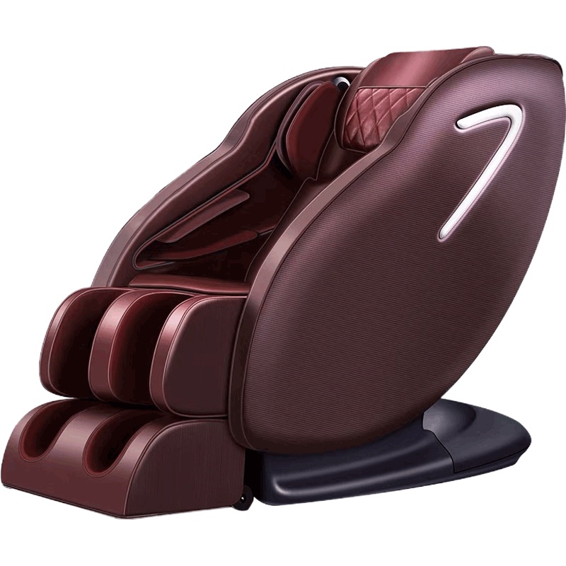 AUX/奥克斯豪华智能按摩椅8211C家用全身全自动太空豪华舱小型多功能电动沙发深V零重力颈椎肩腰揉捏按摩器 咖啡色