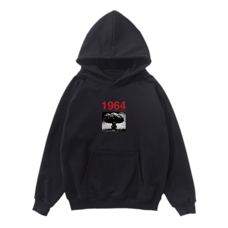 时尚休闲连帽卫衣个性创意原子弹爆炸宽松加绒外套 shx2019102301