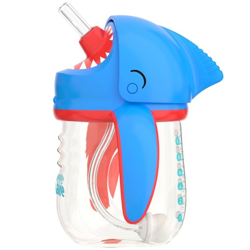 伊斯卡尔(Easy Care)160mlPPSU儿童水杯婴儿学饮杯宝宝吸管杯防漏防喷水360°重力球吸管水杯
