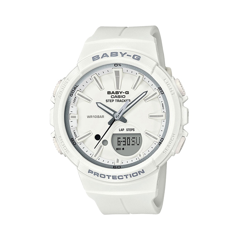 CASIO卡西欧 石英表 女 BABY-G系列日韩品牌运动防水休闲时尚潮流女士腕表BGS-100SC-7A