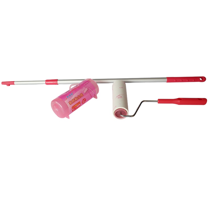 净得丽家居粘尘纸粘毛器可撕式16cm斜撕粘毛滚筒粘尘滚刷衣物沾毛