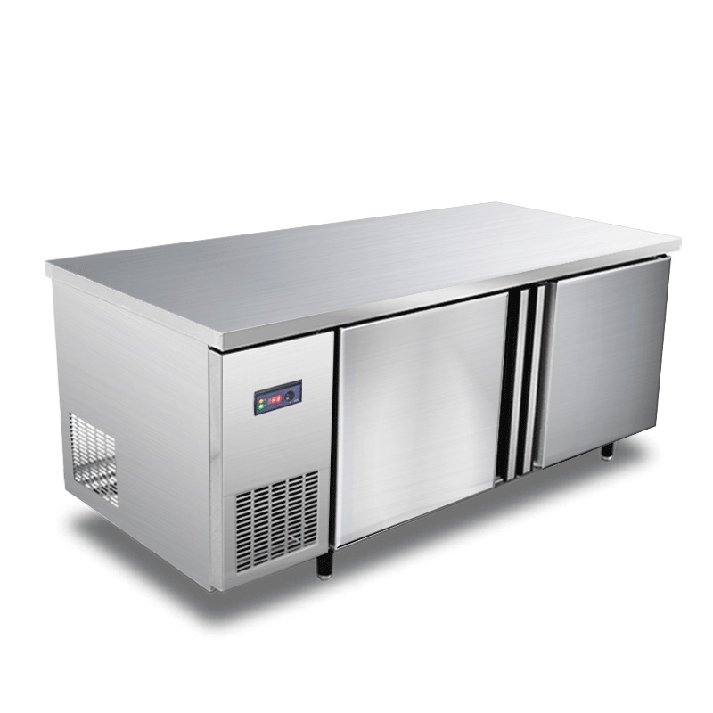 晶贝(jinbest)厨房操作台 商用冷冻冰柜 平冷工作台 卧式冷柜 厨房冰箱冰吧1.8*0.8*0.8米 冷冻