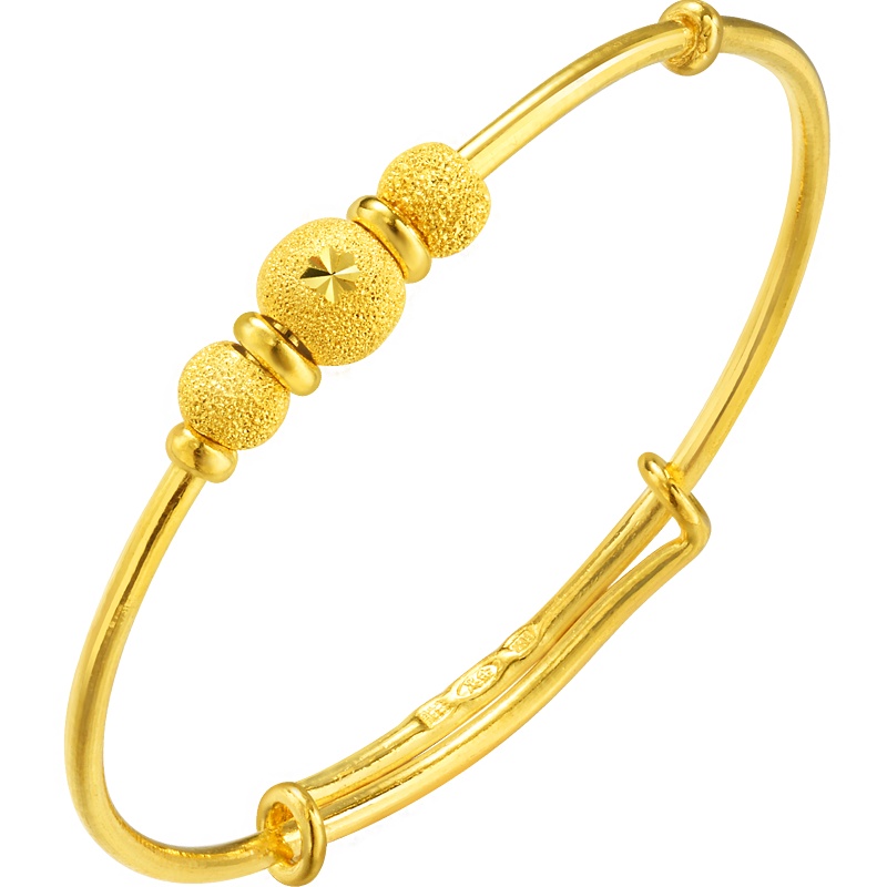 周生生(CHOW SANG SANG)黄金(足金)小手镯 满月BB婴儿宝宝手镯 儿童金镯 31484K 计价