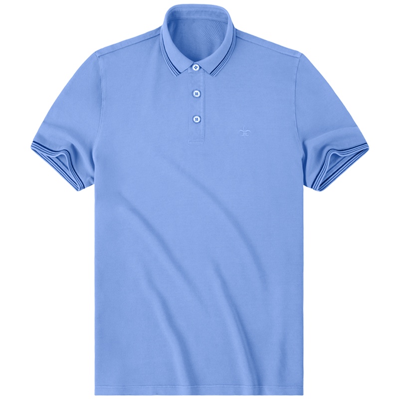 布先生新款夏季水洗纯棉商务polo衫 翻领开襟男装上衣AT10903