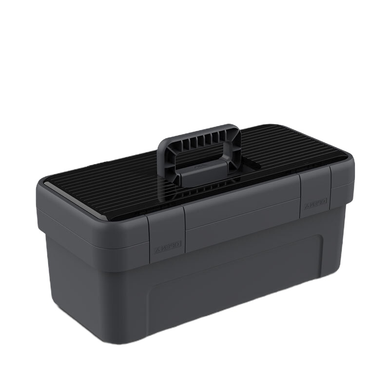 吉米家居 加厚加强型17寸工具箱 家用车载PP塑料箱颜料箱空箱 五金电工手提式杂物收纳箱JM-G1517N