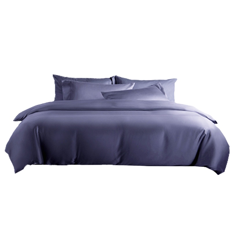 婵思 60S经典长绒棉纯色丁香紫系列四件套