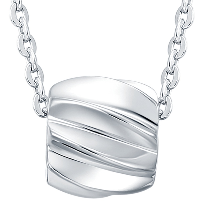 周大福首饰时尚几何图形PT950铂金项链吊坠PT161266