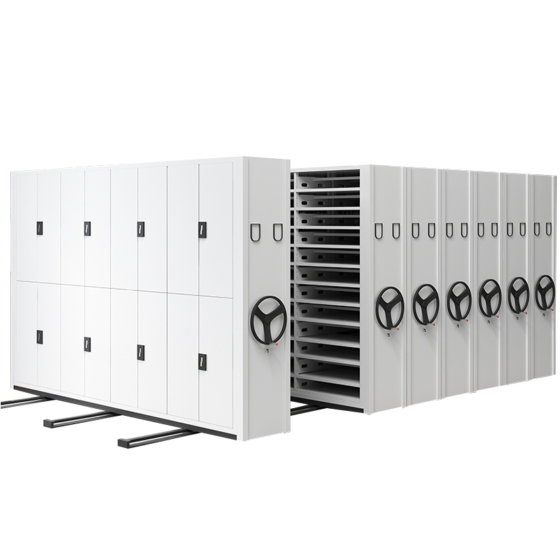 铭威盾移动密集架档案柜手摇轨道钢制智能电动密集柜资料文件柜