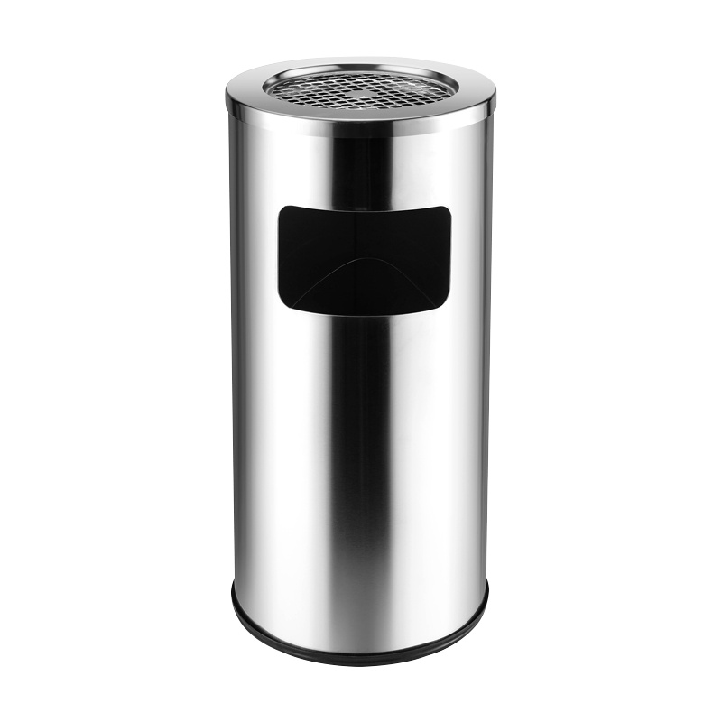 正斌不锈钢酒店大堂垃圾桶烟蒂柱灭烟桶带烟灰缸室外吸烟区电梯口立式