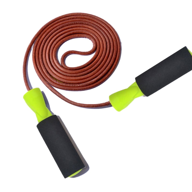 捷英飞JOINFIT 黑柄牛皮跳绳 竞速钢丝跳绳 竞技跳绳专业有 专用跳绳