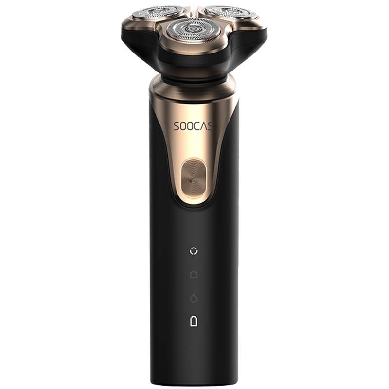 素士剃须刀智能电动充电式男士胡须刀刮胡子全身水刮胡刀 S3黑色礼盒版
