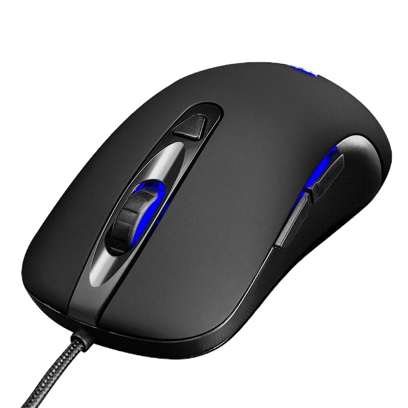 爱国者(AIGO) 6D静音通用USB鼠标 办公室游戏通用有线鼠标 Q21 (6D)磨砂黑