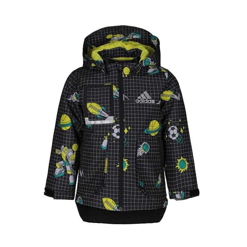 阿迪达斯童装20年男童儿童两件套梭织夹克 FM9689