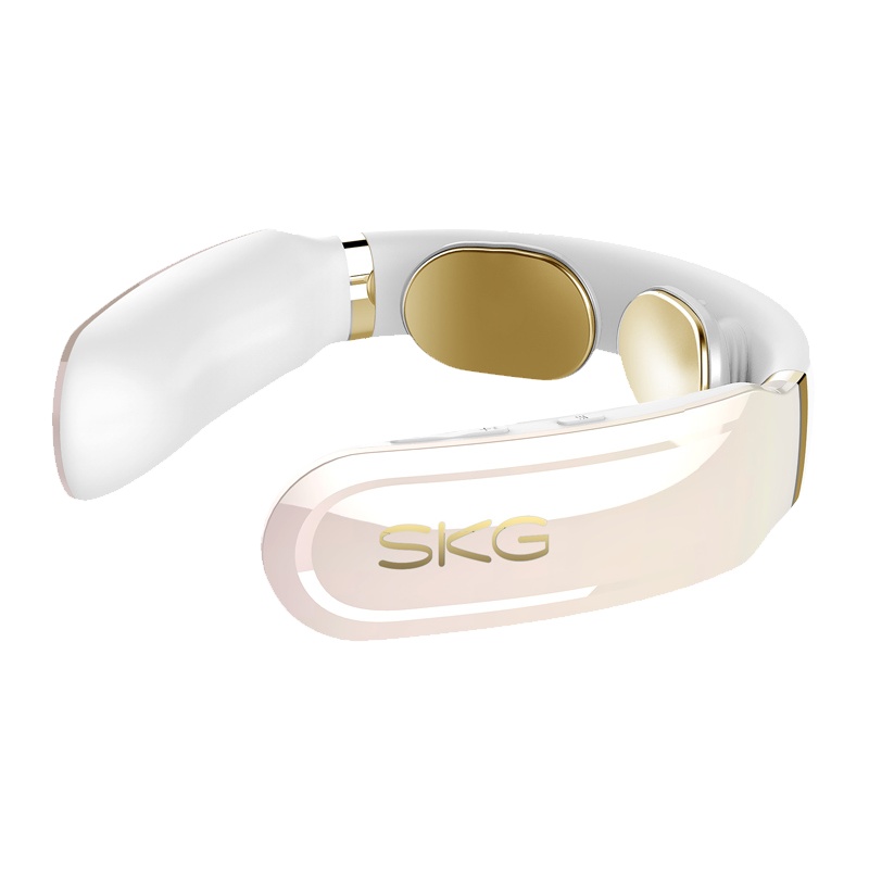 端午节礼物SKG放松一博K6炫彩浅粉颈椎按摩仪颈部按摩仪办公室护颈仪热敷手机操控颈部按摩器