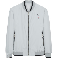 千纸鹤男装2020年春季商务男士休闲撞色棒球领夹克外套30479