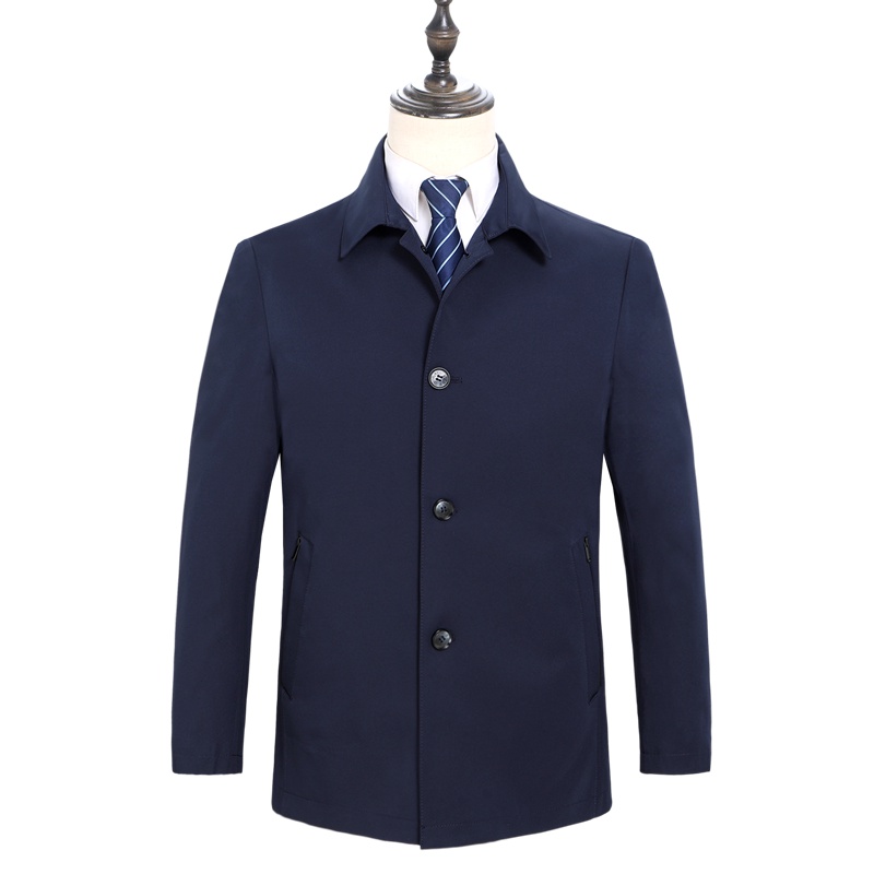 恒源祥男士夹克2020新款中年外套商务休闲宽松爸爸装夹克