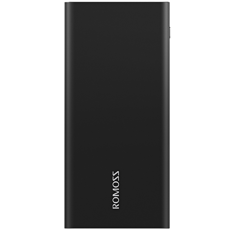 罗马仕(ROMOSS)RT10充电宝10000毫安移动电源大容量双向快充迷你轻薄便携聚合物锂离子电芯 黑色