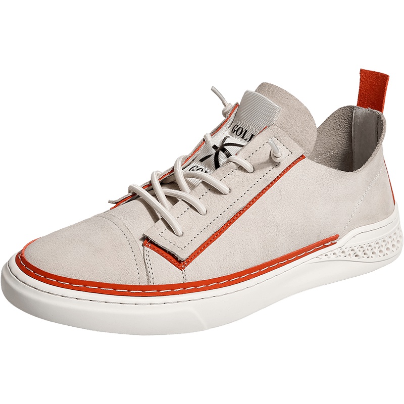 GOLF男鞋2019春季新款韩版潮流时尚板鞋真皮男士鞋子百搭休闲皮鞋