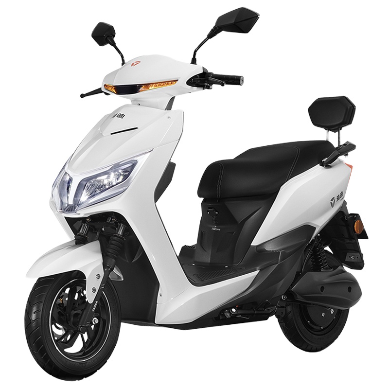 雅迪 锐致60V20A电动车成人电瓶踏板车代步男女 电动轻便摩托车 雪珠白