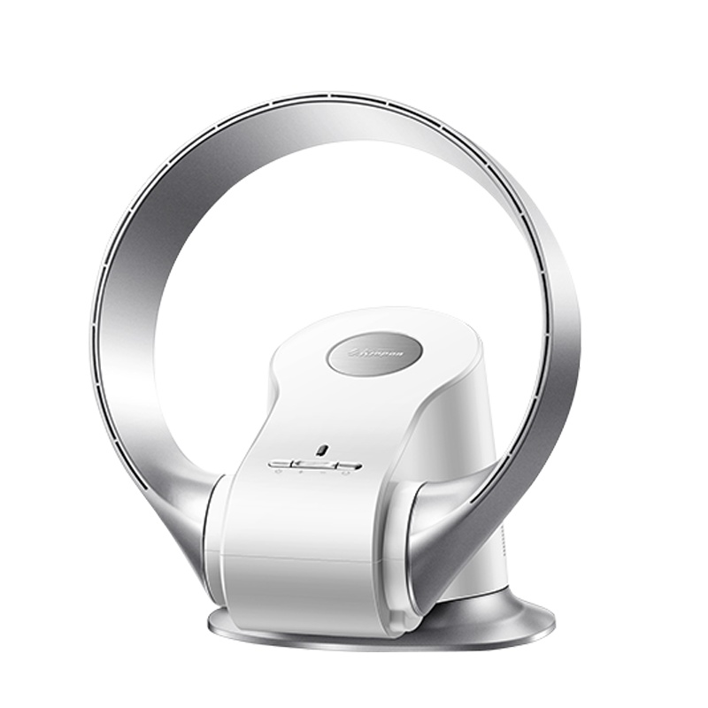 SK无叶风扇台壁两用家用无扇叶电风扇摇头遥控静音挂壁台式落地扇SKJ-CR309 银色