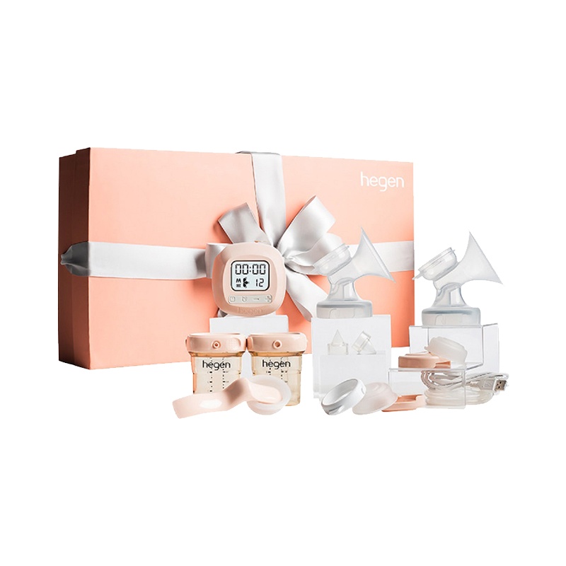 hegen新加坡原装进口智能双边电动吸奶器孕产妇集乳器吸力大