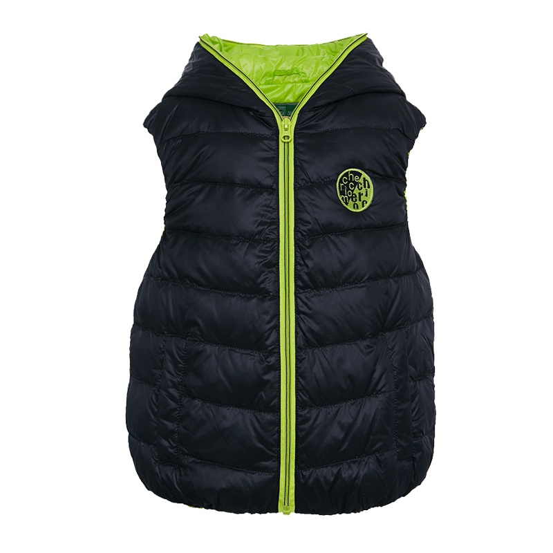 千仞岗(CHERICOM)秋冬新款儿童羽绒服马甲外套男童女童连帽保暖马甲