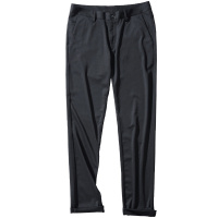 千纸鹤裤子男2019夏季新款时尚商务直筒黑色男士休闲裤长裤70153