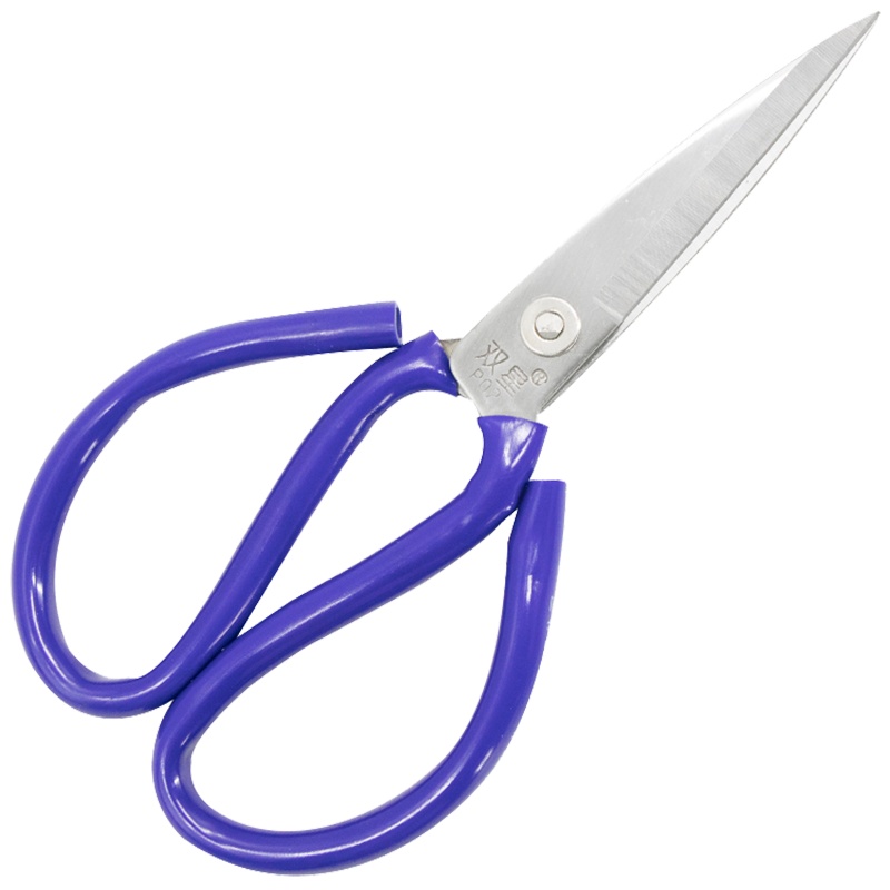 海斯迪克 gnjz-113 工业用皮革大剪刀 皮革剪刀剪子 蓝色P01(2把)