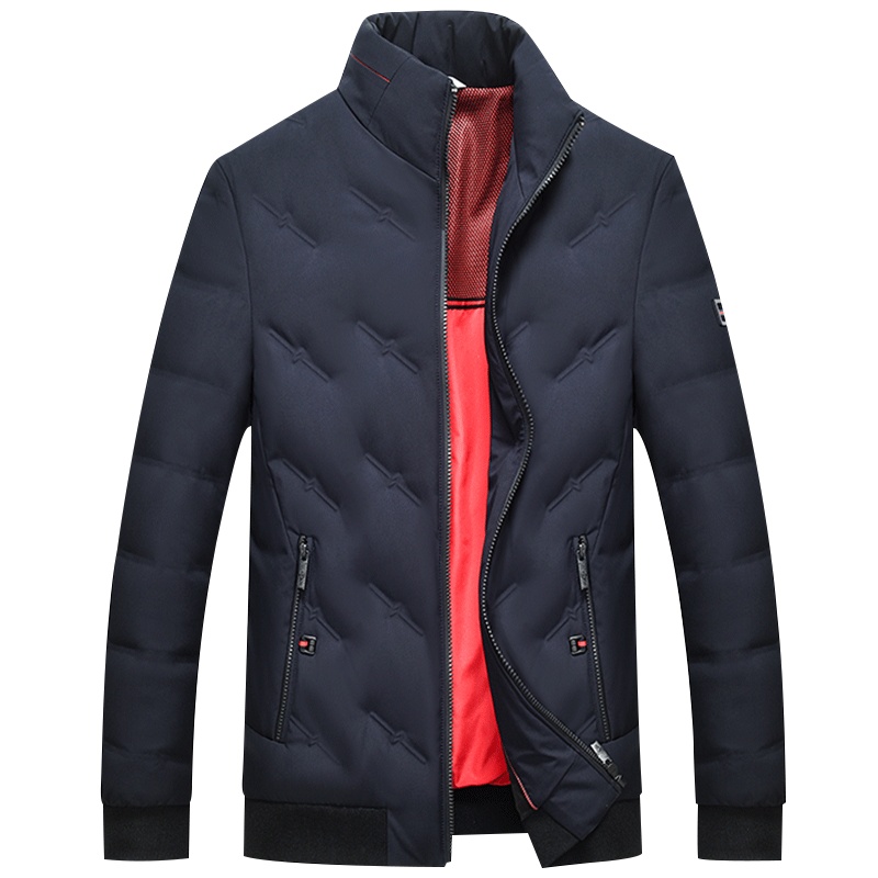 雅鹿男装新款男士立领无缝防跑绒90绒时尚轻薄羽绒服男商务羽绒外套男 AS03EDYA18813