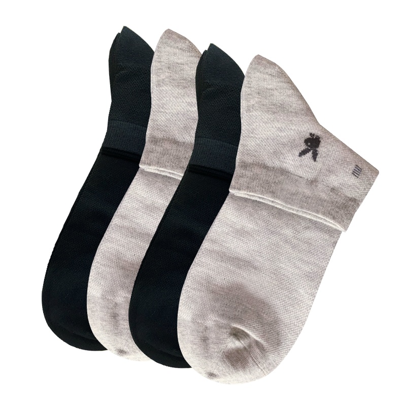 花花公子男士短筒袜夏季薄款弹力网眼男袜子5502-1双装