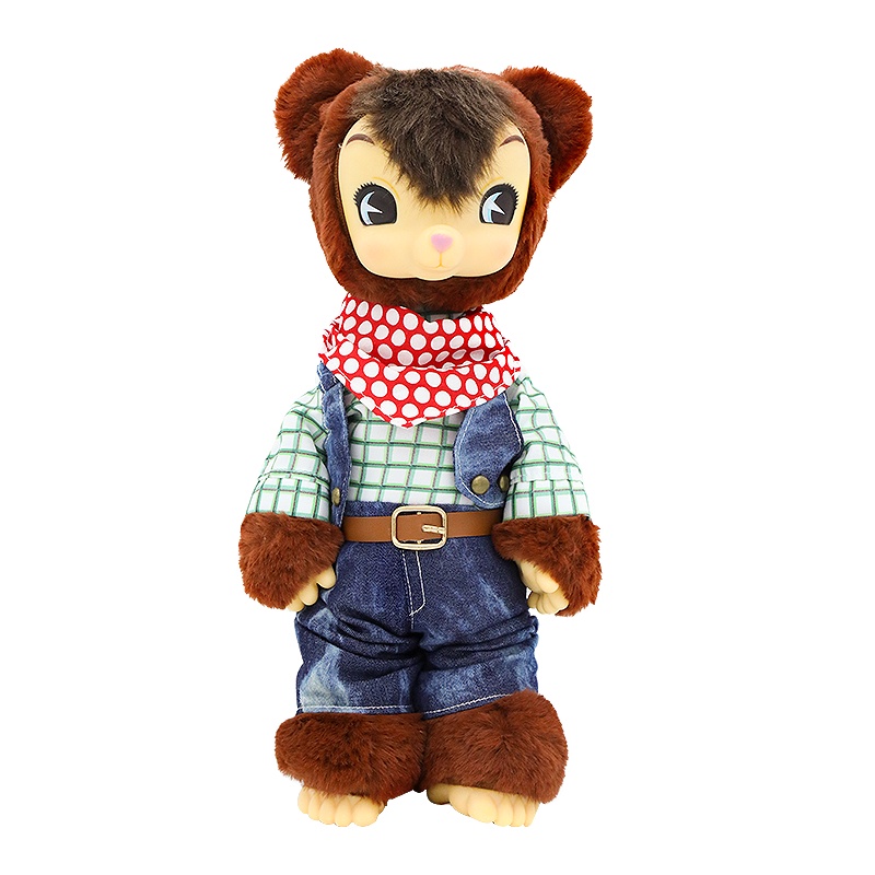 夏娃工坊 卡卡熊30CM 毛绒玩具儿童安抚玩具毛绒公仔玩偶 全身可随意活动 摆饰优品