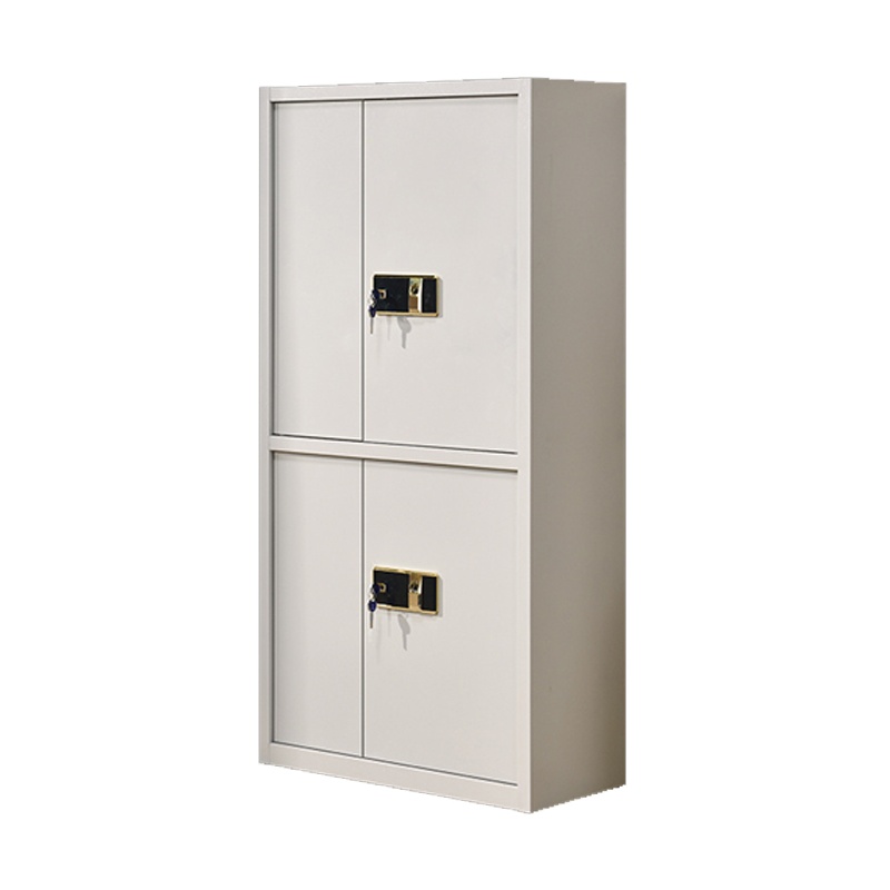 格具(GEJU)电子保密柜文件柜档案柜保密柜双保密密码柜指纹锁加厚款灰白