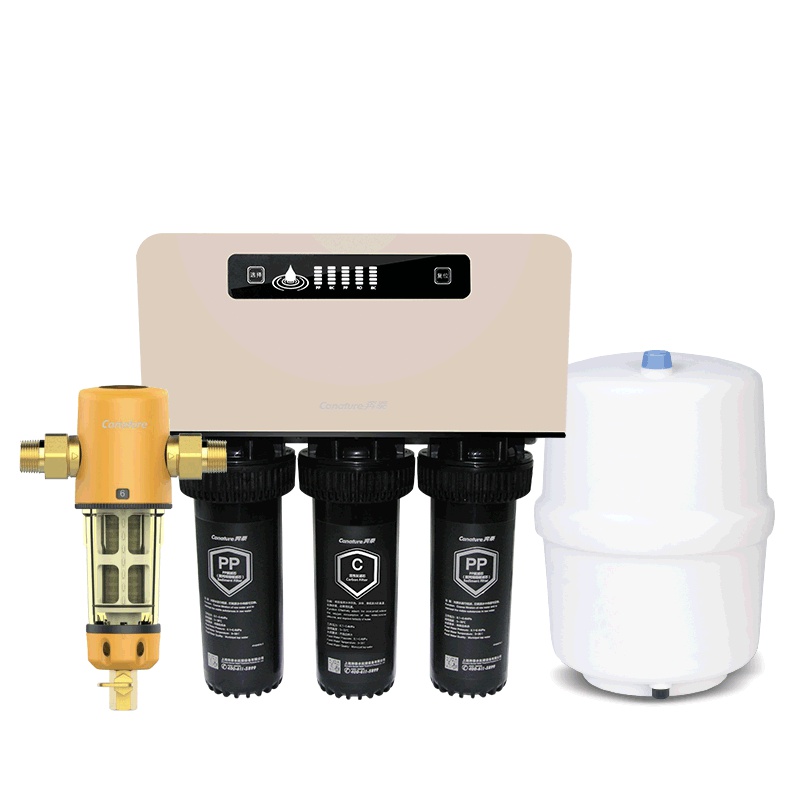 开能（Canature）奔泰净水器 净水器家用 全屋净水解决方案厨房净水套餐A前置QC+厨房直饮机RO121