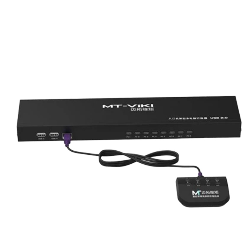 迈拓维矩 MT-801UK-L KVM切换器8口USB 8进1出 机架式