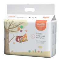 爱柔适AIROSI 童话森林 婴儿训练裤 四季透气 柔软亲肤 拉拉裤 学步裤 L码 36片