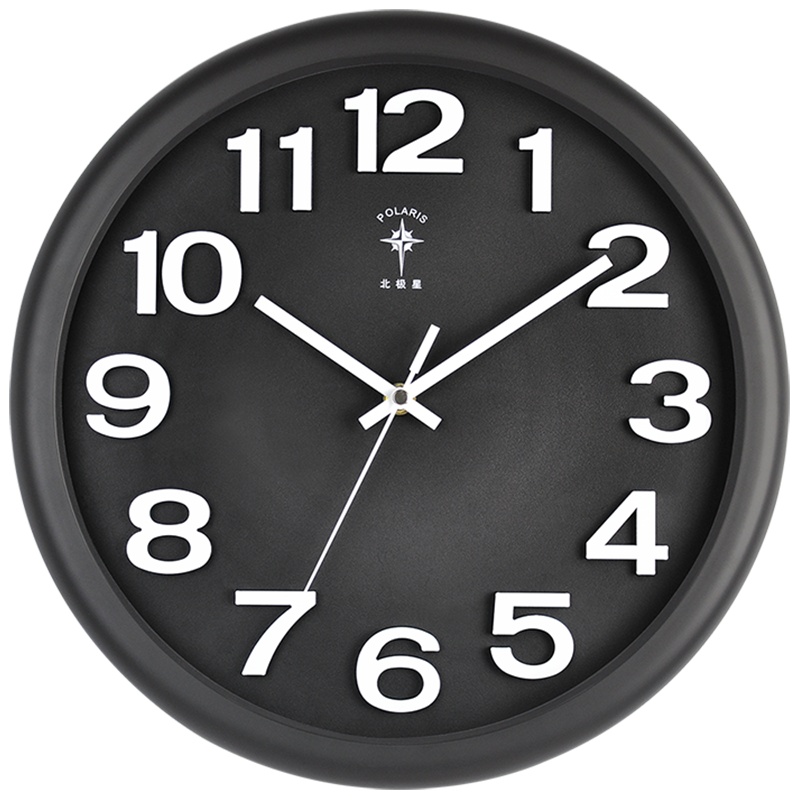 北极星（POLARIS）挂钟钟表客厅时钟石英钟创意静音家用客厅卧室装饰时尚现代简约轻奢宜家风格挂表