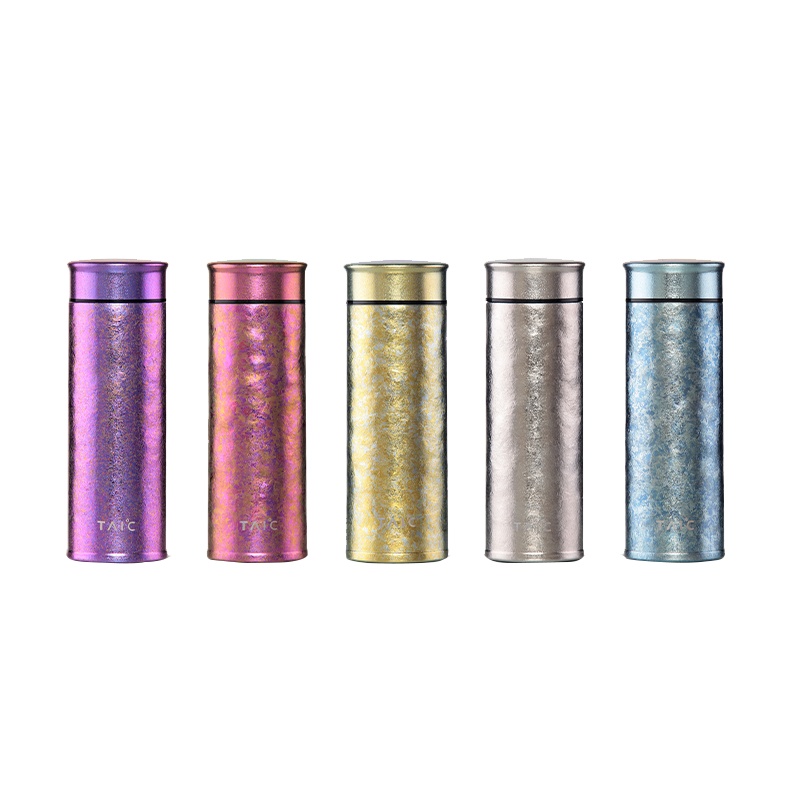 英国TAIC钛度钛杯保温杯男女钛水杯定制刻字户外咖啡男士情侣双层真空手工泡茶高端保温杯