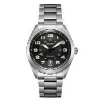 精工(SEIKO)日韩品牌 机械表 男 休闲运动金属表带机械男士手表SRPC85J1