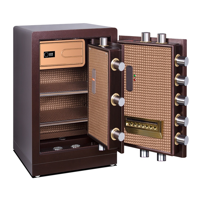 虎牌保险柜家用保险箱办公 全钢3C认证高125公斤重FDG-A1/D60 指纹保险箱/柜防盗防撬