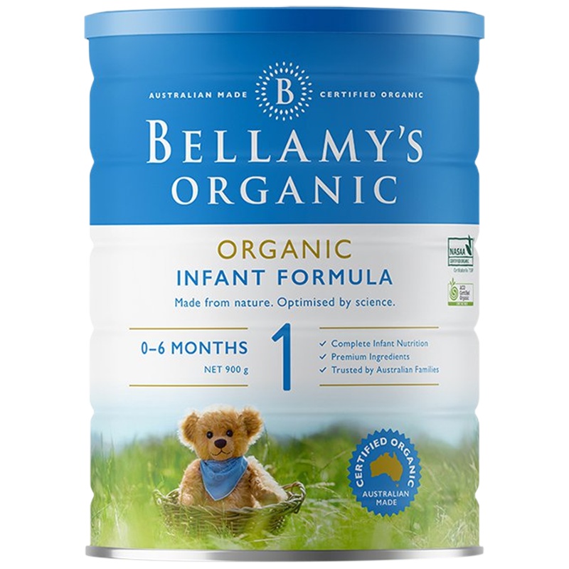 BELLAMY'S 贝拉米有机配方奶粉1段(0-6个月)900g/罐 原罐原装进口[6罐装]